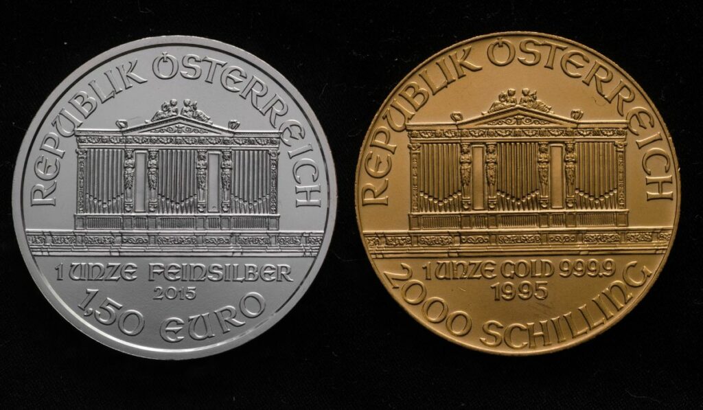 Austrian Philharmonic Gold and Silver Coins