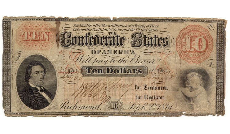 confederate paper currency
